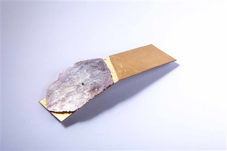 VITA ALBERTA (n. 1956) Spilla Tracce Mica. 2007. Argento satinato, dorato e...