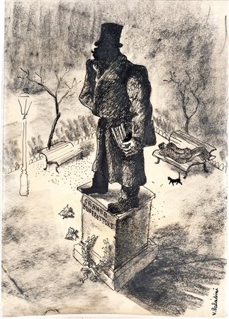 VINICIO PALADINI Mosca 1902 - Roma 1971 IL GRANDE BENEFATTORE, 1931 china e...