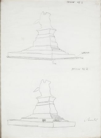 CHRISTO E JEANNE-CLAUDE Gabrovo 1935 PROGETTO PER PIAZZA DEL DUOMO, MILANO;...