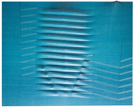 AGOSTINO BONALUMI Vimercate 1935 - 2013 AZZURRO, 1989 tempera vinilica su...