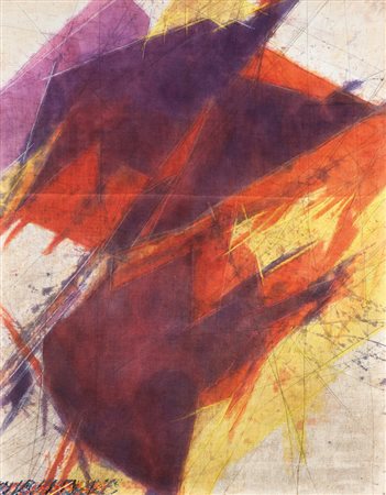 SANDRO MARTINI Livorno 1941 QUANTITÀ SPEZZATO, 1986 tecnica mista su tela, cm...