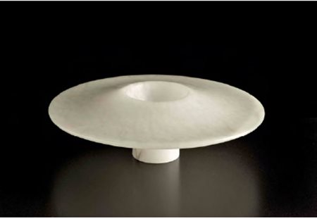 ANGELO MANGIAROTTI Milano 1921 - 2012 CENTROTAVOLA IN ALABASTRO, TORNITO E...