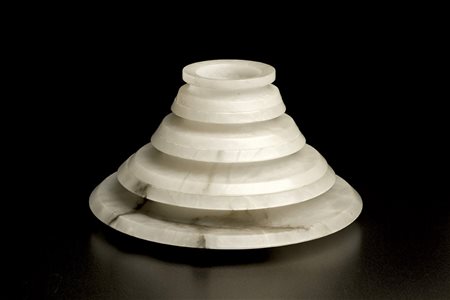 VASO DETTO TORRE DI BABELE, IN ALABASTRO, TORNITO E DISEGNATO PER LA SOCIETÀ...