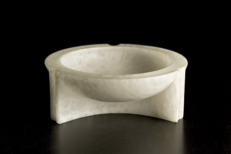 ANGELO MANGIAROTTI Milano 1921 - 2012 COPPA IN ALABASTRO, TORNITO E DISEGNATO...