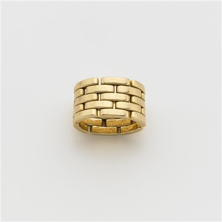 CARTIER-PARIS Anello in oro giallo a fede n. 636731, g. 24,10 misura 16/56....