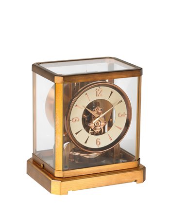 JAEGER LECOULTRE ATMOS Orologio da appoggio in ottone e cristalli Epoca anni...