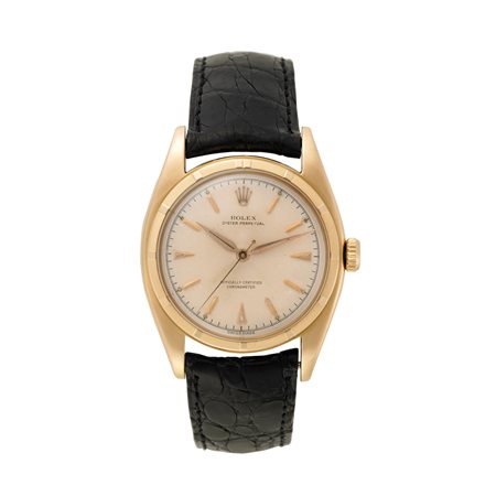 ROLEX Orologio da polso da uomo in oro 18K Anni 50 Quadrante movimento e...