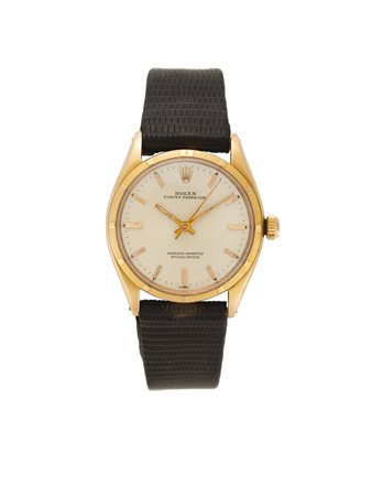 ROLEX OYSTER PERPETUAL orologio da polso da uomo in oro rosa 18K Anni '70...