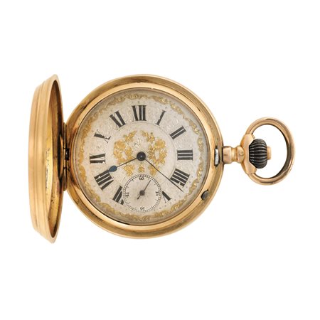 ANONIMO Orologio da tasca cassa savonnette in oro 18K Epoca fine sec. XIX...