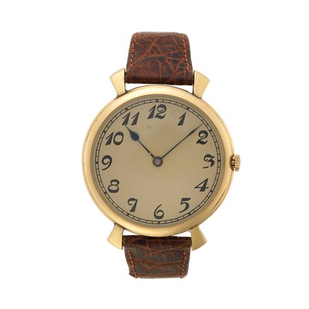 CARTIER Orologio da tasca in oro 18K, modificato a polso successivamente Anni...