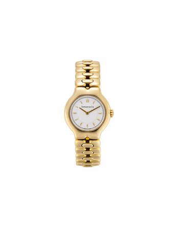 TIFFANY&CO TESORO Orologio da polso da donna in oro giallo Anni '80/'90...