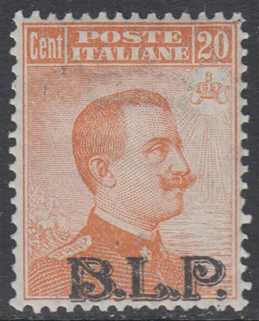 [REGNO D'ITALIA] 1922/3 B.L.P. 20c. Michetti, sopr. nera II tipo. Cert....