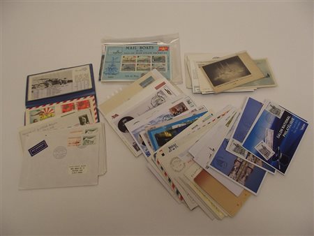 [POSTA POLARE] Scatola contenente circa 70 buste e cartoline prevalentemente...