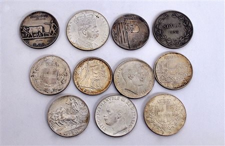 [ITALIA] Gruppo di 11 monete, da esaminare per la presenza di esemplari non...