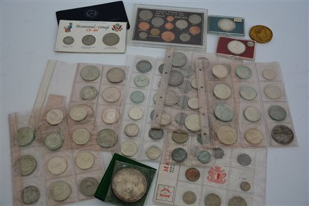 [MONDIALI] Lotto di monete in prevalenza d'argento di vari paesi.