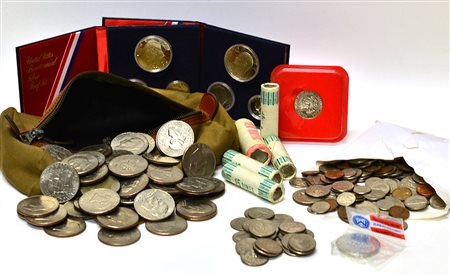 [STATI UNITI] Lotto comprendente molti esemplari, in argento e non notate...