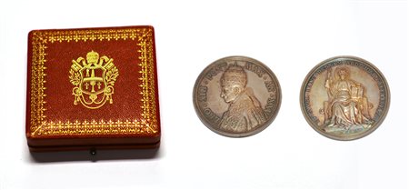 [VATICANO] 1902 Leone XXII nel XXV anno di pontificato, medaglia annuale in...