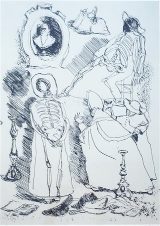 Caffè Nino litografia P.D.A. cm 60x80