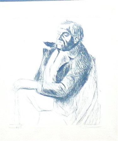 Ceracchini Gisberto acquaforte cm 20x30 raff. "figura maschile"