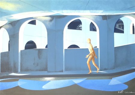 Ezio Cella "girotondo" 50x70