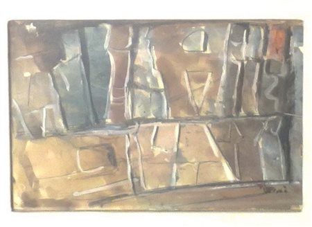 MARIO SIRONI(Italian,1885-1961) 'Architettura' tecnica mista su carta...