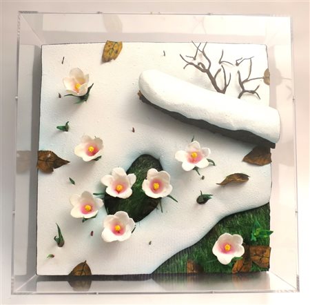 Gilardi Piero (Torino,1942) BUCANEVE, 2009 Poliuretano espanso 50x50 cm Firma...