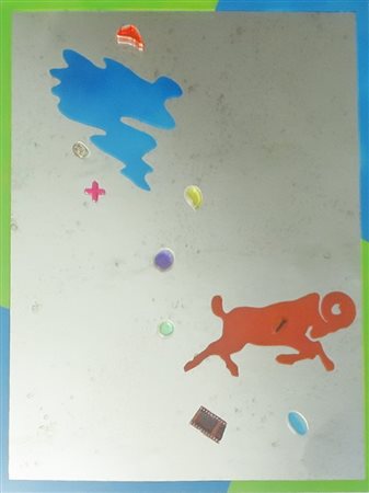 Nucara Renzo (Crema CR, 1955) MIRROR ARIES, 2013 Specchio,acrilico, smalti,...