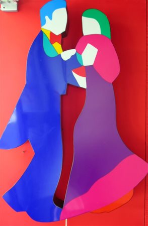 Lodola Marco (Dorno PV, 1955) BALLERINI Scatola luminosa da parete, perspex +...