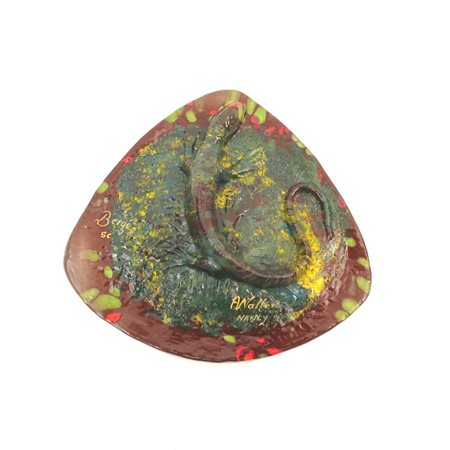 Svuotatasche in pasta di vetro con applicazione pasta su pasta Amalric Walter...