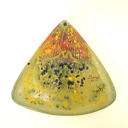 Svuotatasche in pasta di vetro con applicazione pasta su pasta Amalric Walter...