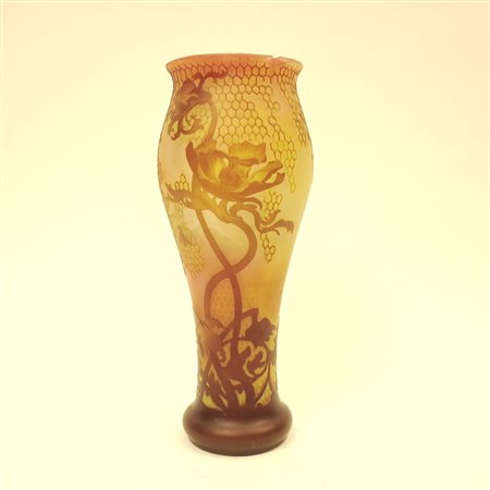 Vaso decoro fiori e nido d'api Muller Frey Dunerville difetti