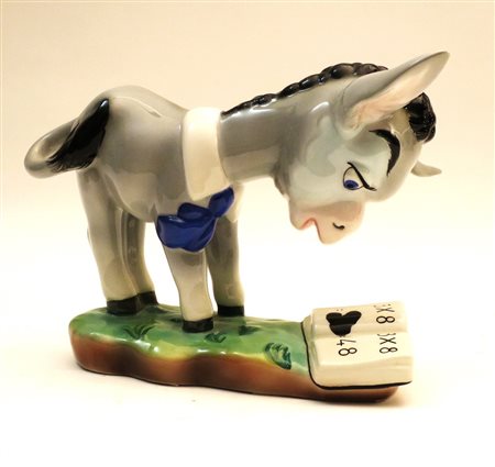 Ghigo Camillo (Torino, 1912- Avigliana TO, 1992) ASINELLO CHE LEGGE Statua in...