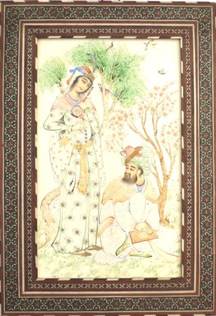 Placca in avorio cm 19x11,5 Oriente XIX sec.