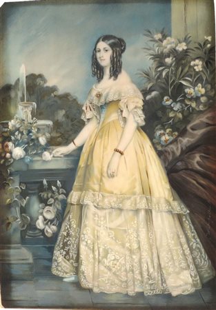 FRANZ XAVER WINTERHALTER(Germania 1805-1873) Ritratto della Principessa...