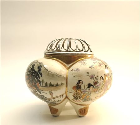 Koro satsuma lobato Giappone Meiji cm 12x15