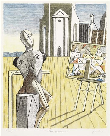 Giorgio de Chirico, Volos 1888 - Roma 1978, L'architetto metafisico, 1970,...