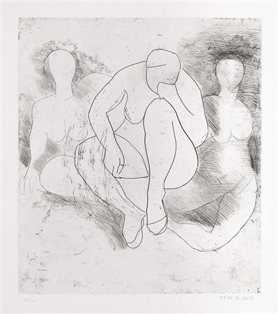 Marino Marini, Pistoia 1901 - Viareggio (Lu) 1980, Composizione, 1950,...