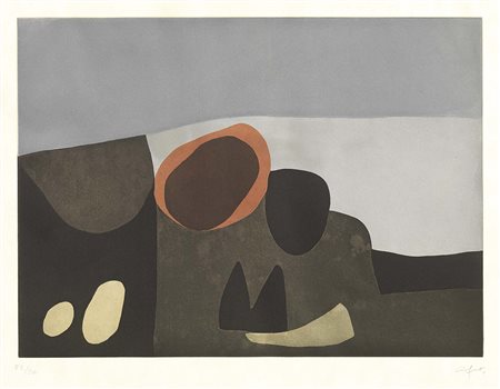 Afro, Udine 1912 - Zurigo 1976, Vulcani II, 1974, Acquaforte e acquatinta a...