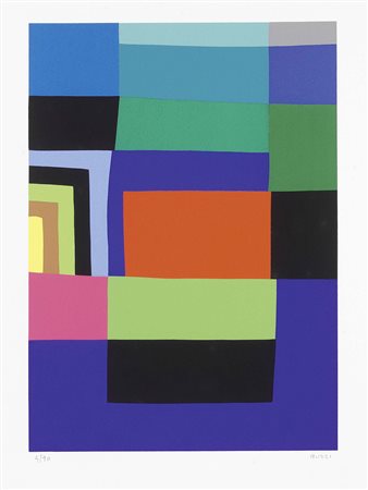 Alberto Burri, Città di Castello (Pg) 1915 - Nizza 1995, Serigrafia 3,...