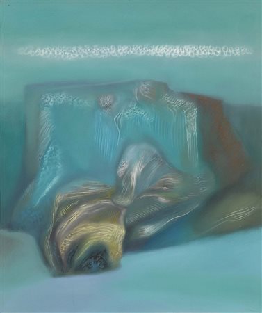 Marco Almaviva, Novi Ligure (Al) 1934, Terio, 2005, Olio su tela, cm. 60x50,...