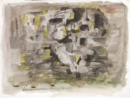 André Masson, Balagny 1896 - Parigi 1987, Les amoreux dans la ville, 1964,...