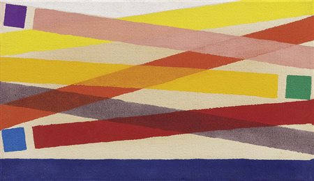 Piero Dorazio, Roma 1927 - Todi (Pg) 2005, Corsa, 1968, Olio su tela, cm....