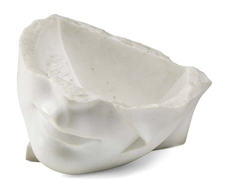 Igor Mitoraj, Oederan 1944 - Parigi 2014, Bocca, Scultura in marmo, cm. 21...