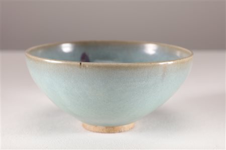 Arte Cinese Ciotola in ceramica smaltata in stile Jun Cina, dinastia Qing XIX...