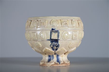 Arte Cinese Coppa in ceramica sancai in stileTang Cina, XIX secolo o...