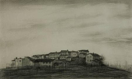 Pio Treleani Bueriis - 1970 disegno a matita su carta cm. 29x47 Firma in...