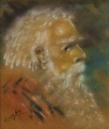 Pino Cicutti Senza titolo tecnica mista su cartoncino cm. 38x32 Firma in...