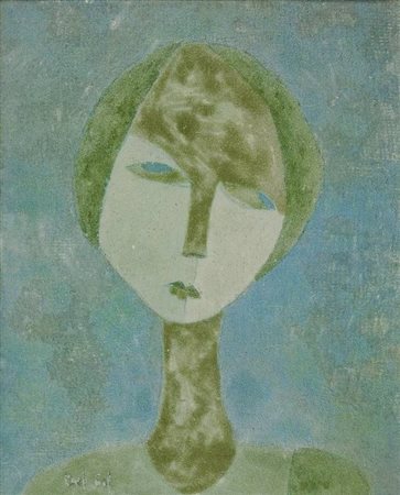 Luigi Del Sal Senza titolo - 1973 tecnica mista su cartone telato cm. 50x40...