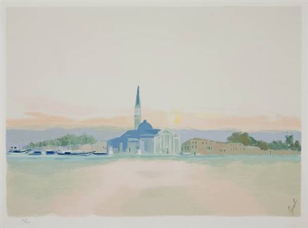 Renato Borsato Senza titolo litografia, es. 24/100 cm. 60x80 Firma in basso a dx