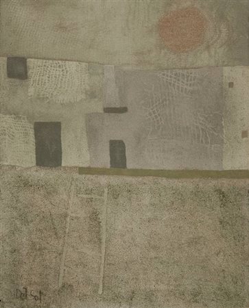 Luigi Del Sal Senza titolo tecnica mista su tela cm. 50x40 Firma in basso a sx